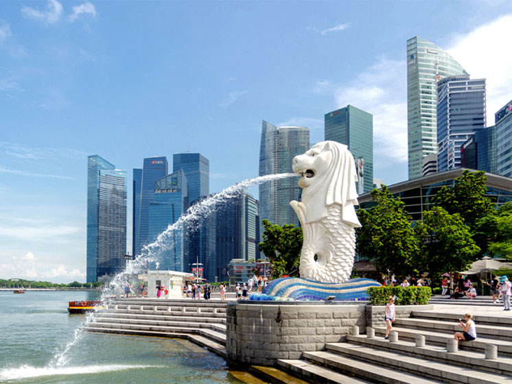 Merlion Park in Singapore